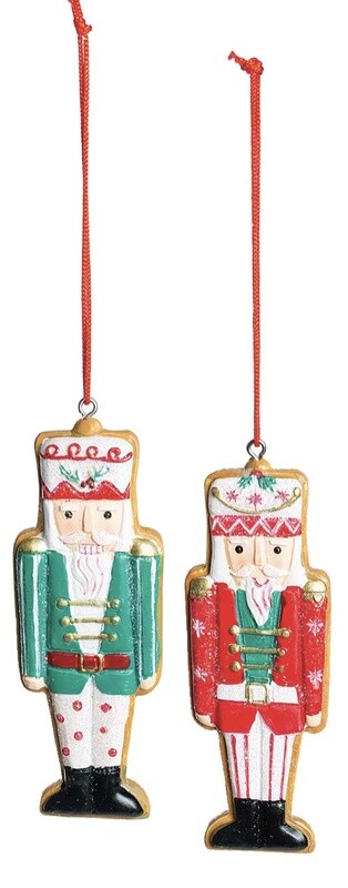 Gingerbread Nutcracker Ornaments 3”