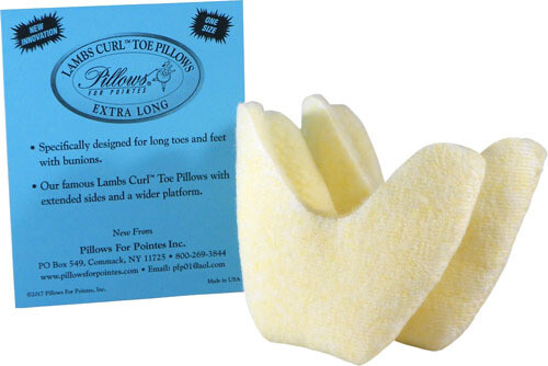 Pillows for Pointe X-Long Lambs Curl Toe Pillow