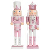 Pink Glitter Nutcracker 15”