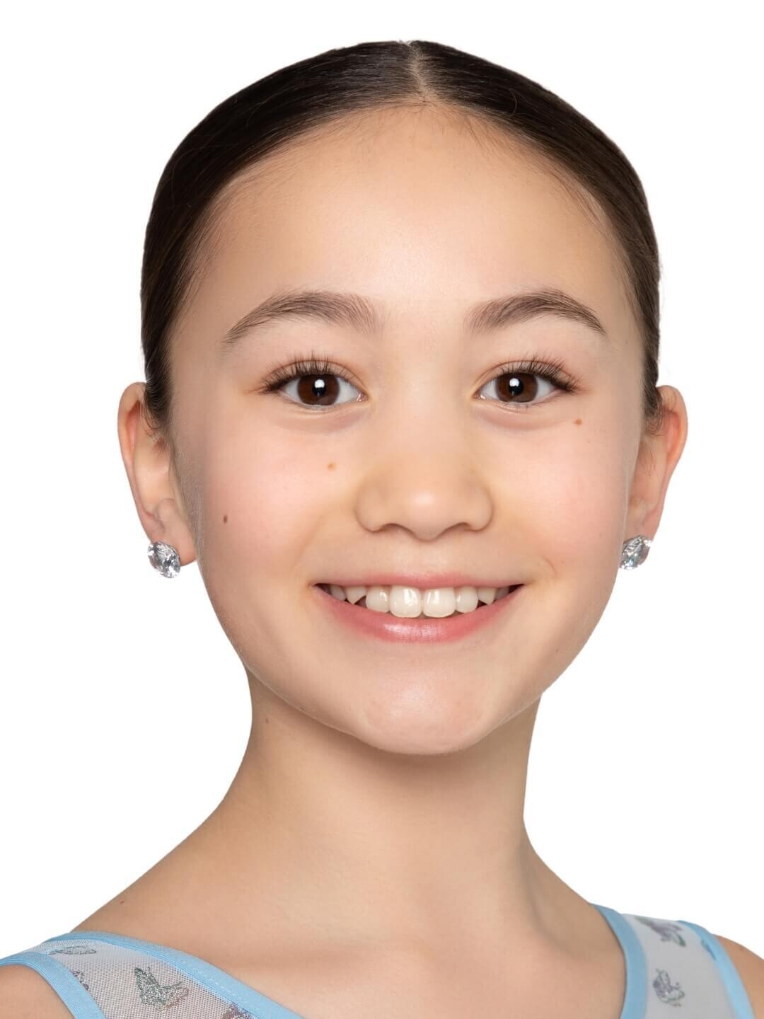 Competition Crystal Stud  Earrings