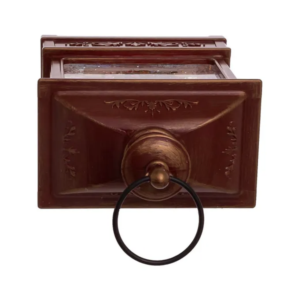 Kurt Adler 8” Nutcracker Swirling Water Lantern