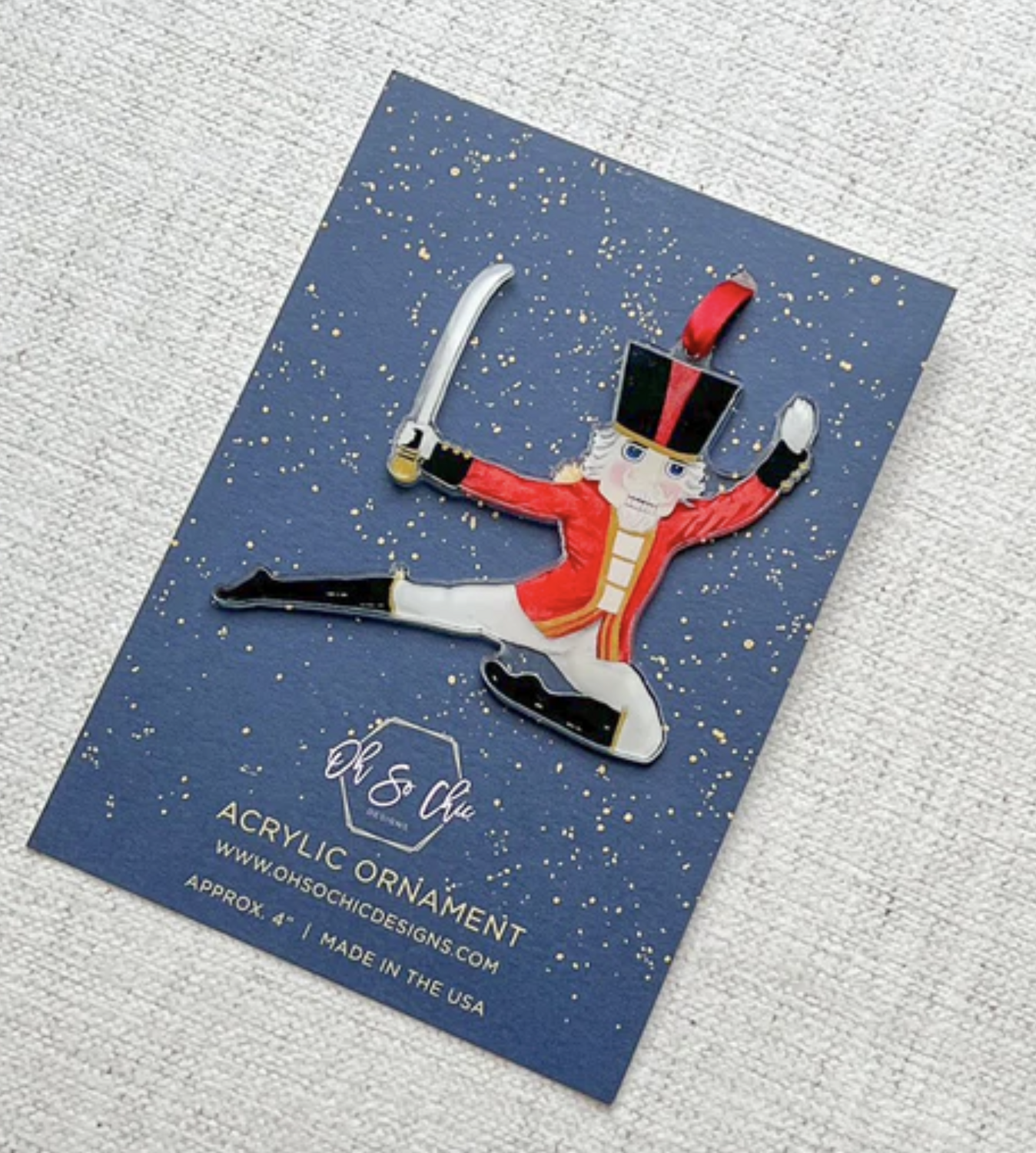 Nutcracker Figurines Watercolor Ornament