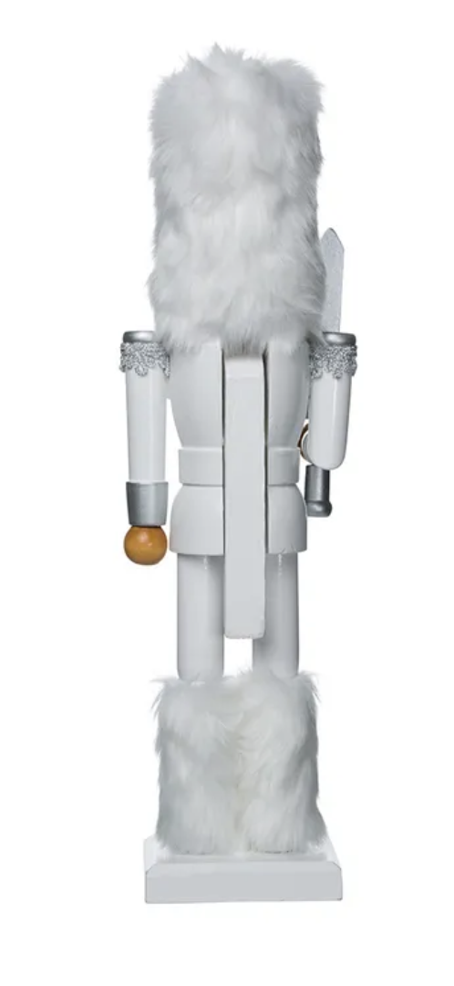 15” White Russian Wooden Nutcracker