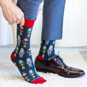 Nutcracker Men&#39;s Combed Cotton Socks