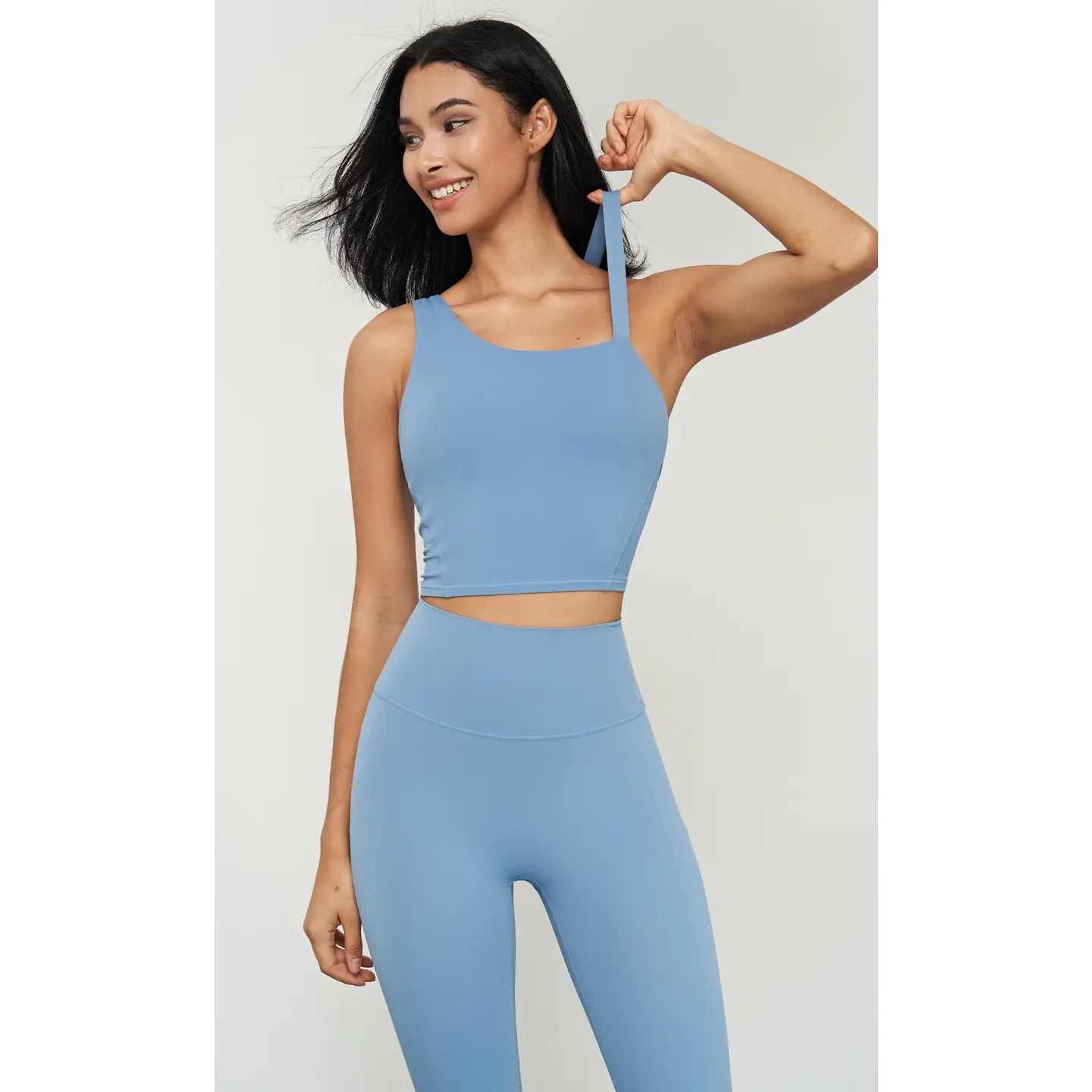Kalina Longlined One Shoulder Strap Sports Bra