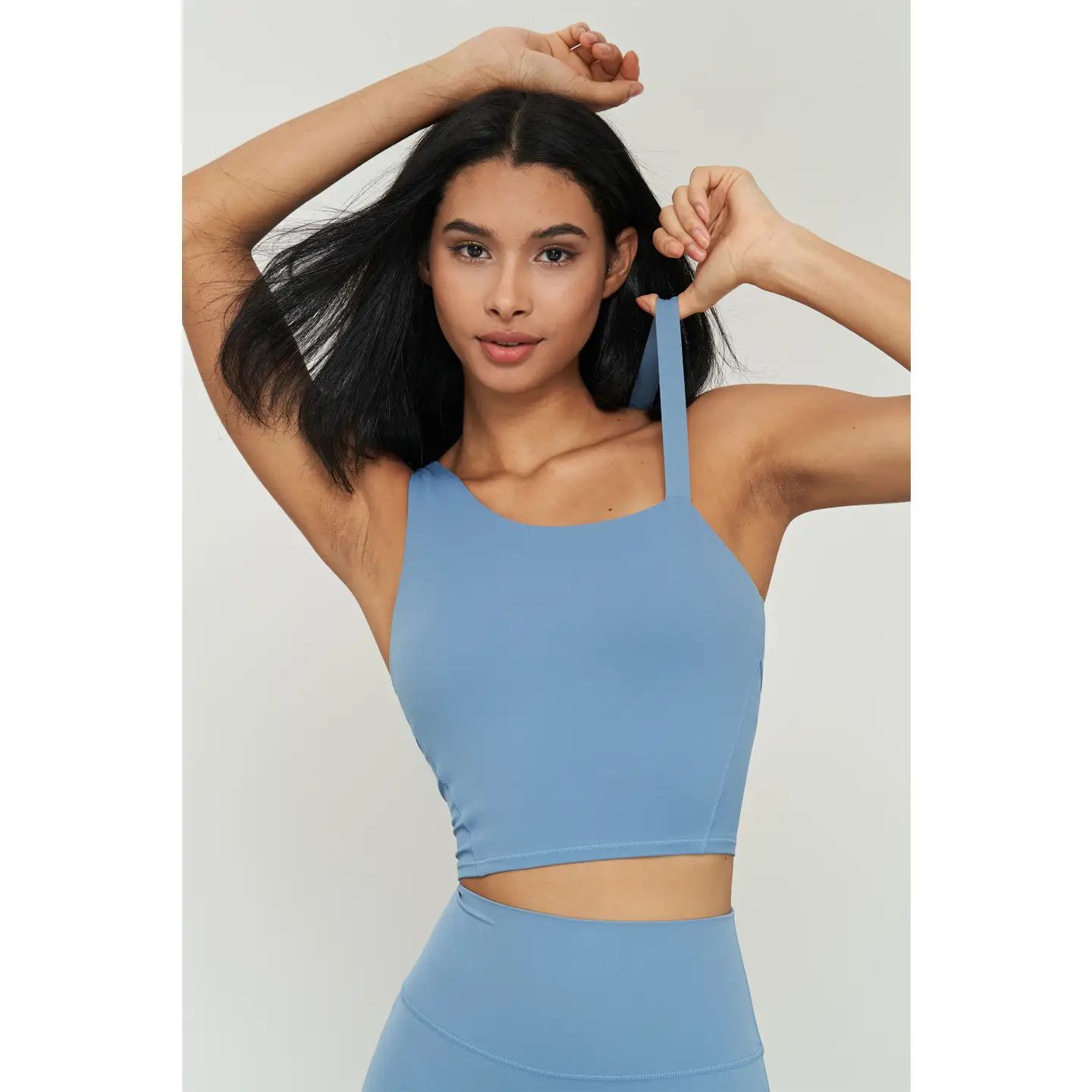 Kalina Longlined One Shoulder Strap Sports Bra