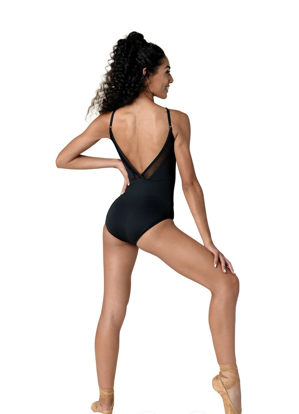 Demi Cami Leotard with Mesh