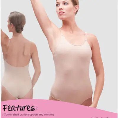 Move Free Nude Bodyliner Camisole Leotard