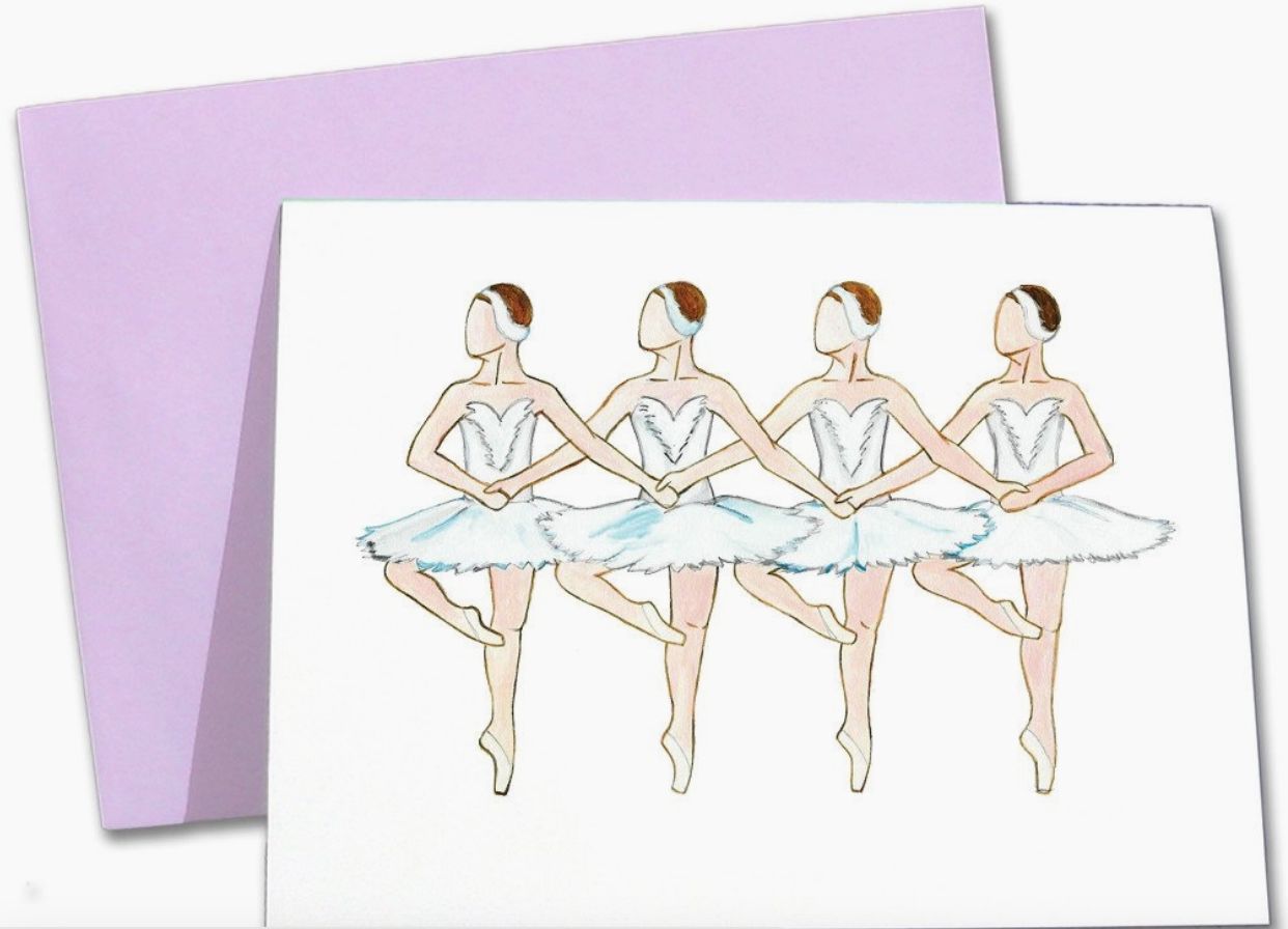 Dance Set of (10) Note Cards &amp; Envelopes