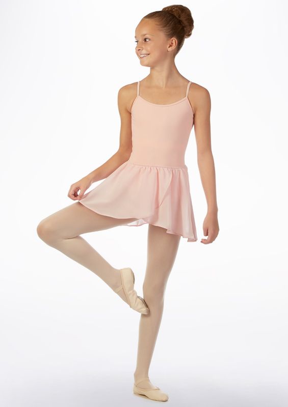  Bloch Girls Solid Color Faux Wrap Skirt