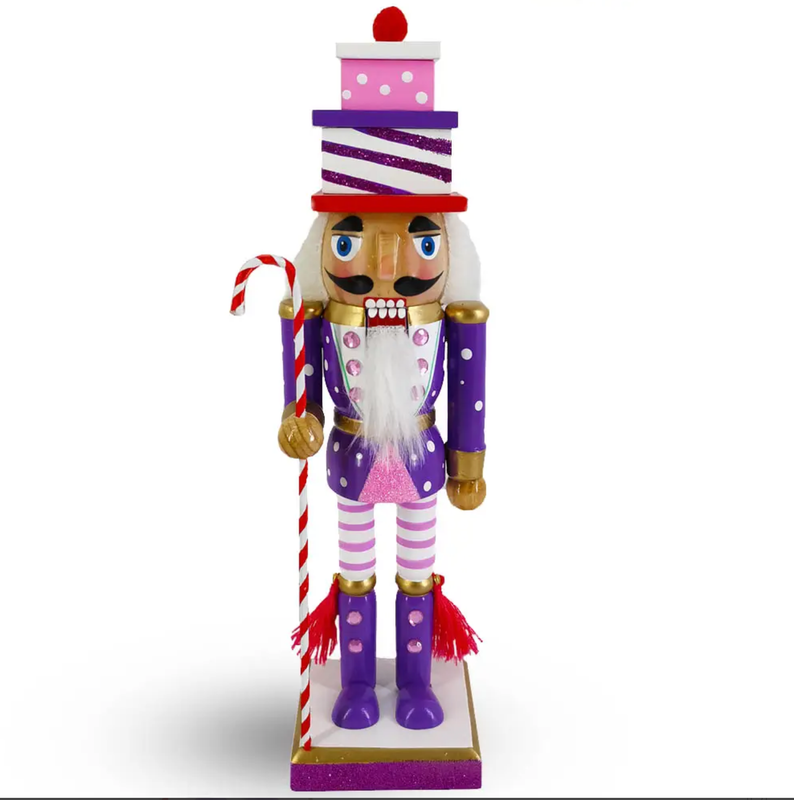 Pink/Multi 10” Nutcracker