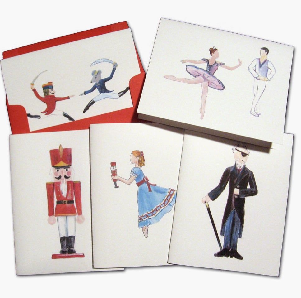 Nutcracker Stationery Set Of (10) Cards &amp; Envelopes