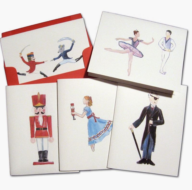 Nutcracker Stationery Set Of (10) Cards &amp; Envelopes