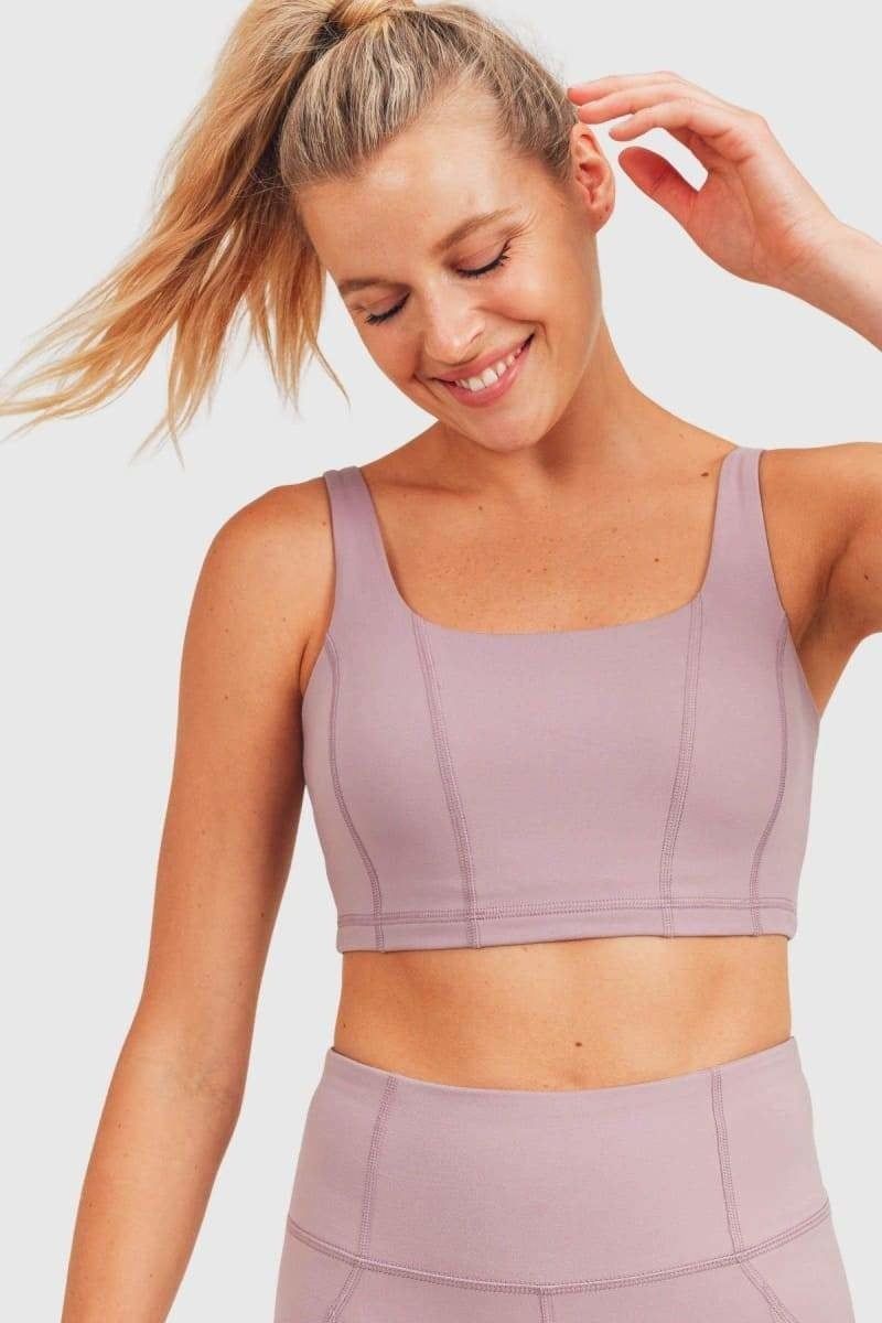 Mono B Paneled Double Layered Sports Bra