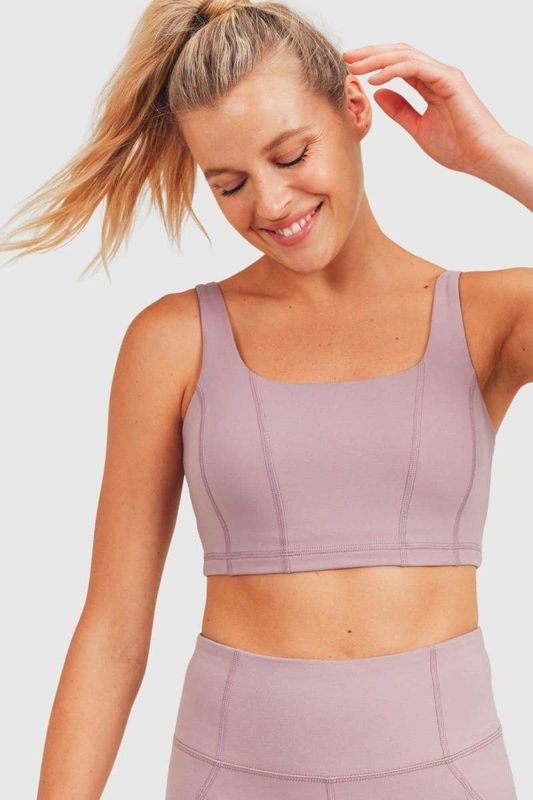 Mono B Paneled Double Layered Sports Bra