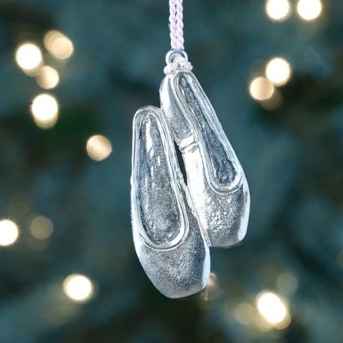 Pewter Ballet Shoes Ornament