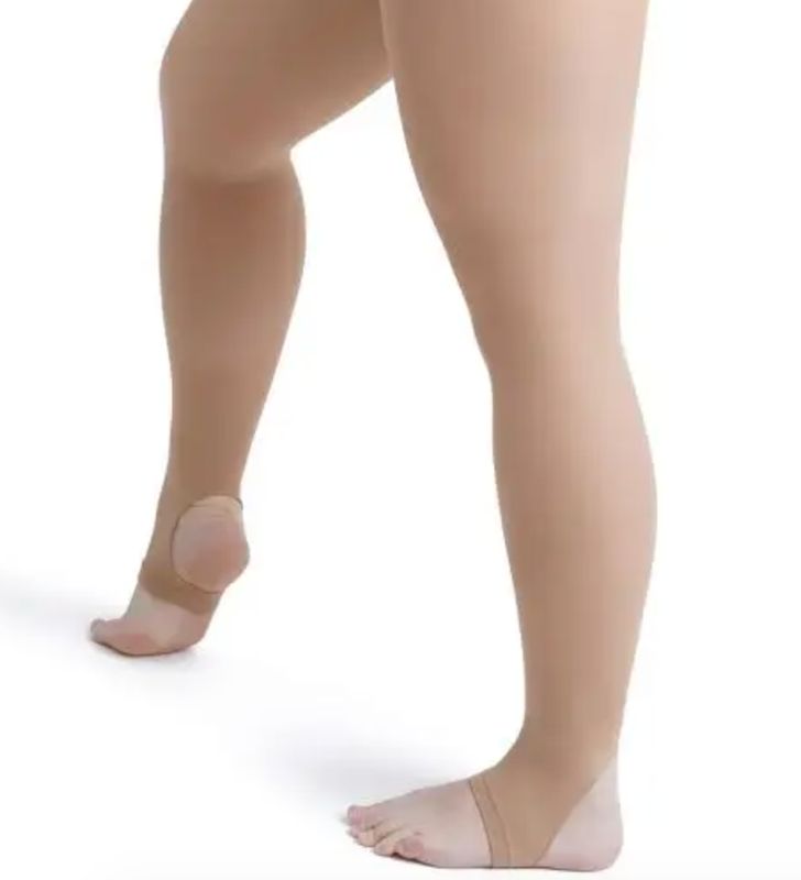 Capezio Self Knit Waistband Stirrup Tights Capezio Self Knit Waistband Stirrup Tights