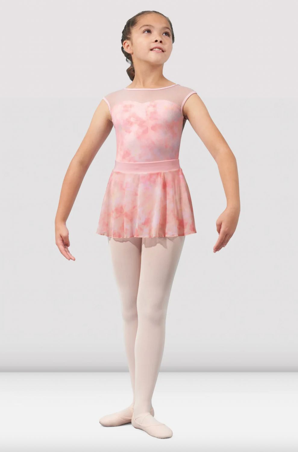 Mirella Girls Watercolor Mesh Skirt