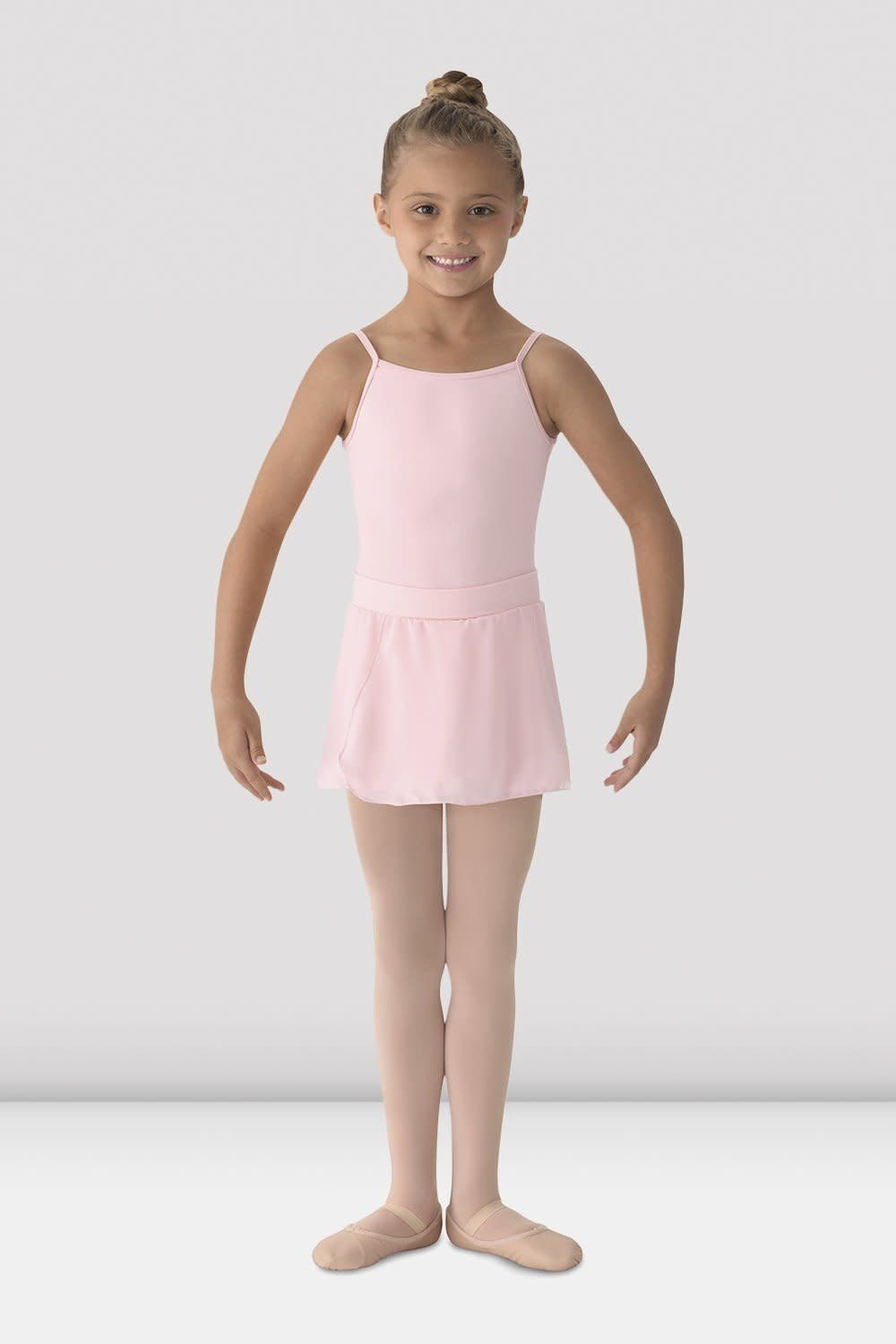 Mirella Girls Solid Color Faux Wrap Skirt