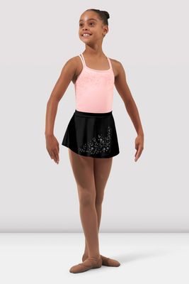 Bloch Bella Flower Vine Mesh Pull on Skirt