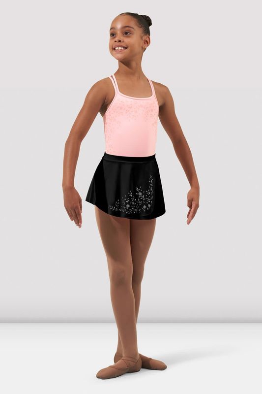 Bloch Bella Flower Vine Mesh Pull on Skirt