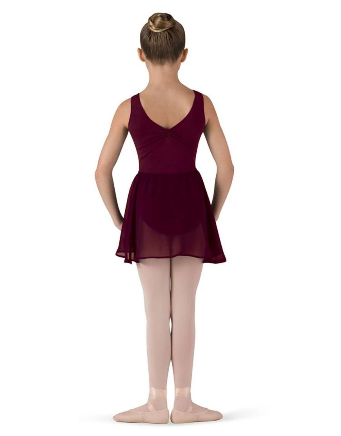  Bloch Girls Solid Color Faux Wrap Skirt