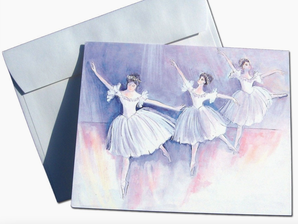 Dance Set of (10) Note Cards &amp; Envelopes