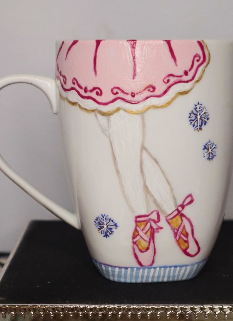 Handpainted Ballet Mug