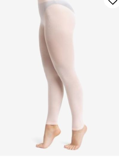 Capezio Footless Tights with Self Knit Waistband