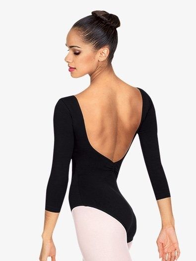Bloch Ballon Pinch Front 3/4 Sleeve Leotard
