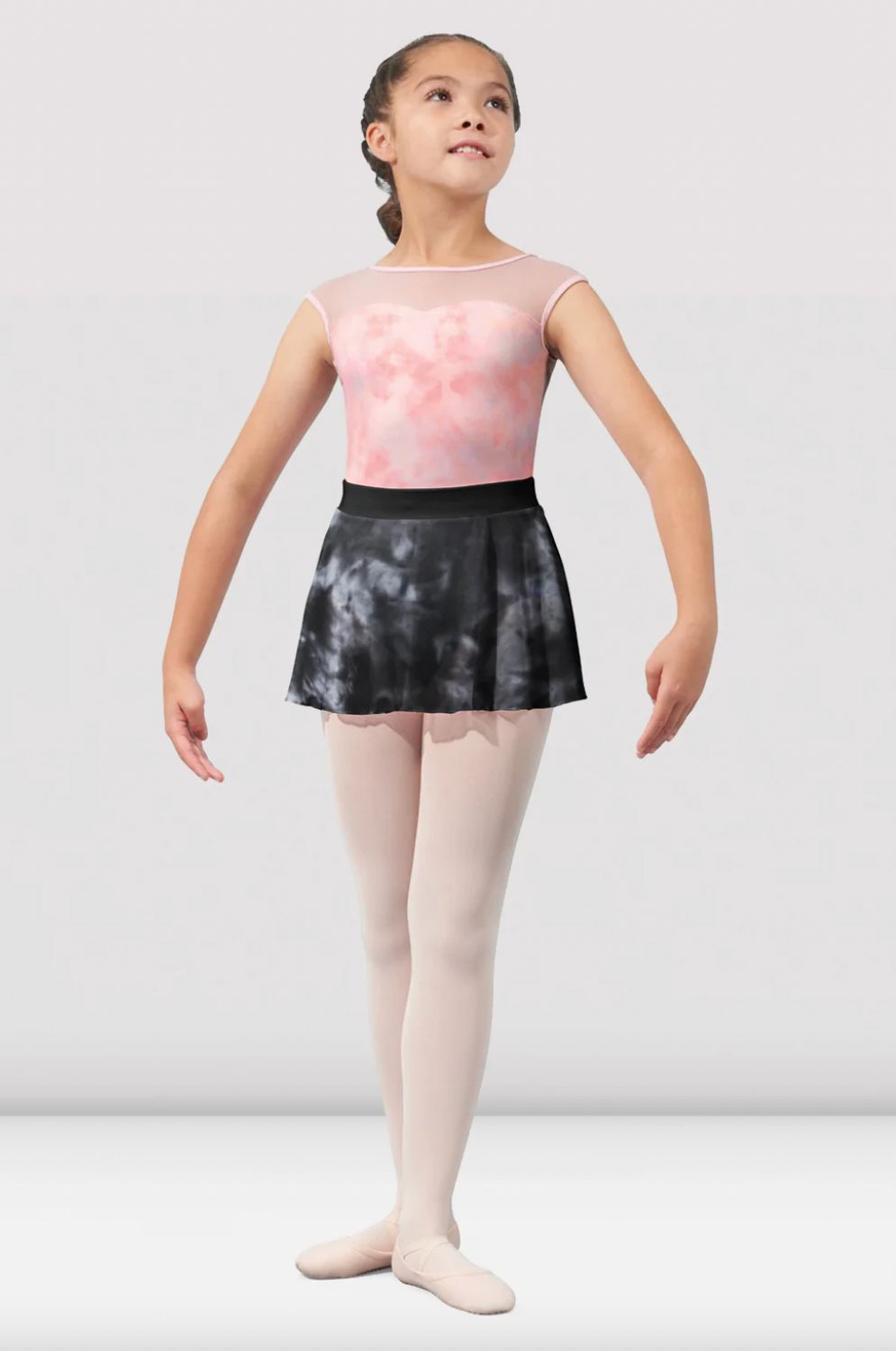 Mirella Girls Watercolor Mesh Skirt