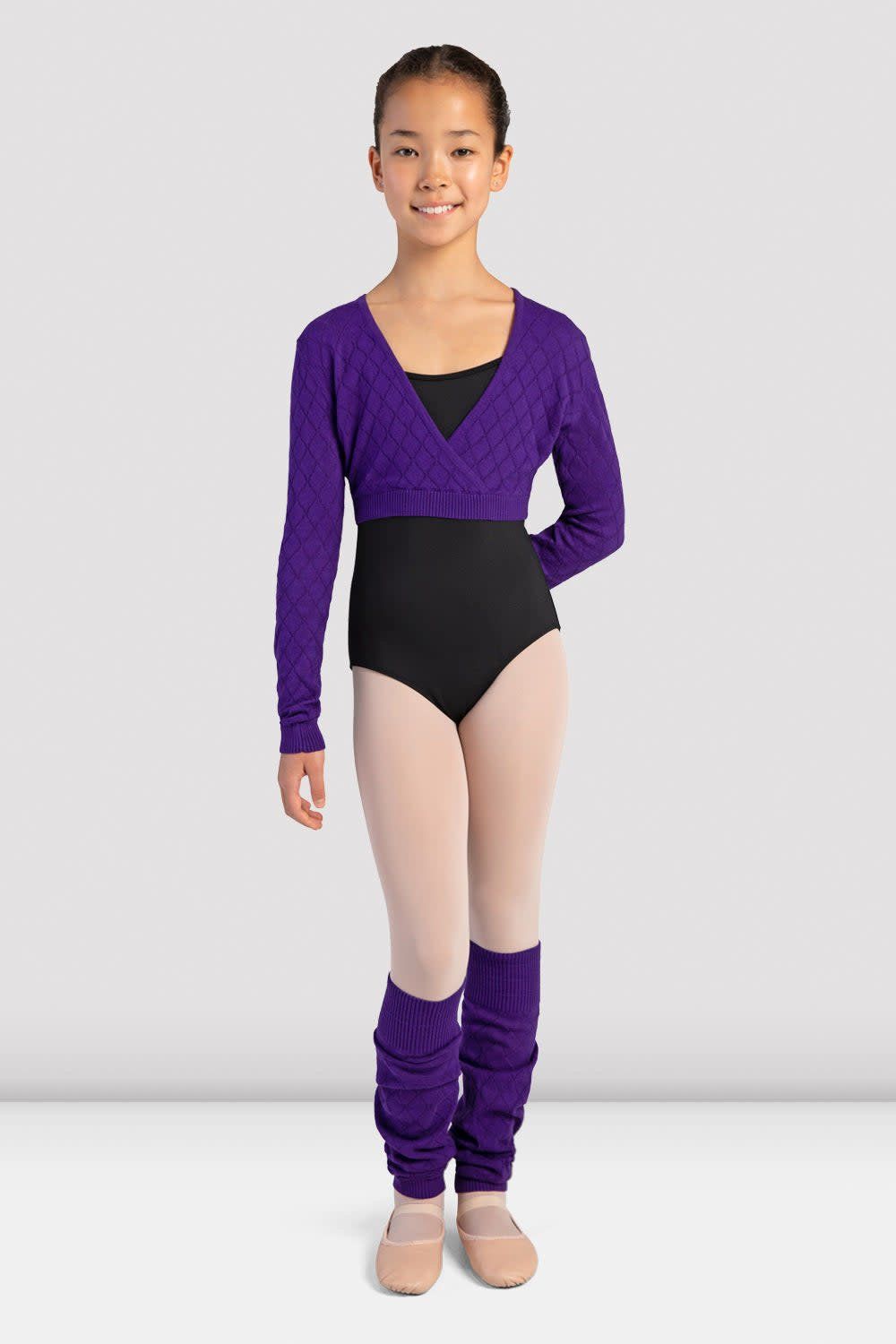 Bloch Children’s Long Sleeve Knitted Fixed Wrap Sweater