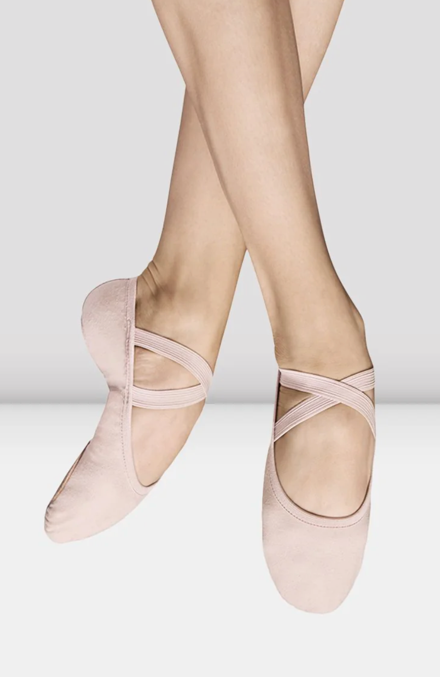 Children&#39;s Bloch Performa Canvas Stretch Ballet Flats