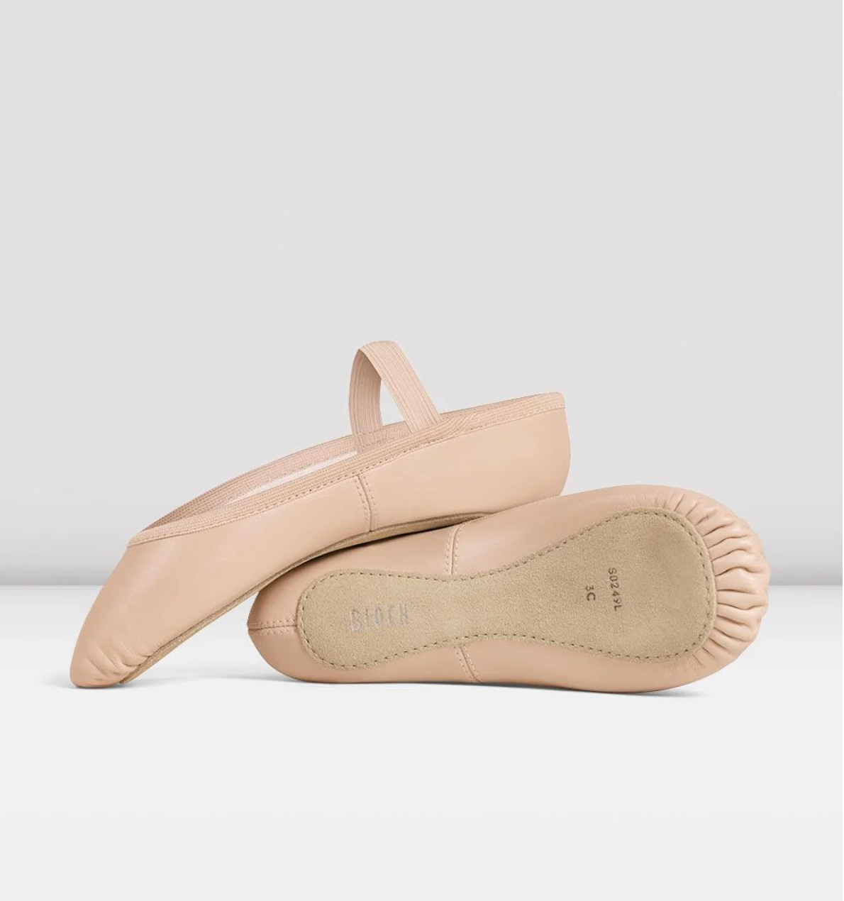 Ladies Giselle Full Sole Leather Ballet Flats
