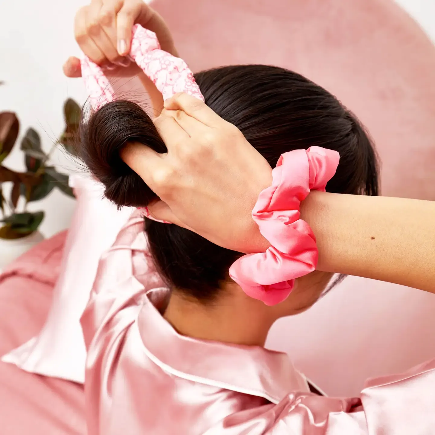 Hello Kitty Set of 3 Recycled Fabric Hair Scrunchies