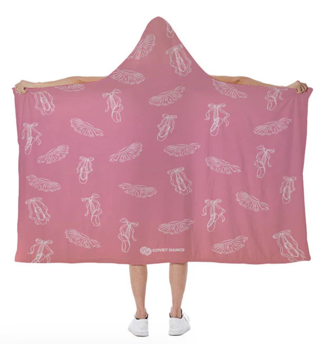 Covet Dance Pointe Shoes &amp; Tutus Hooded Blanket