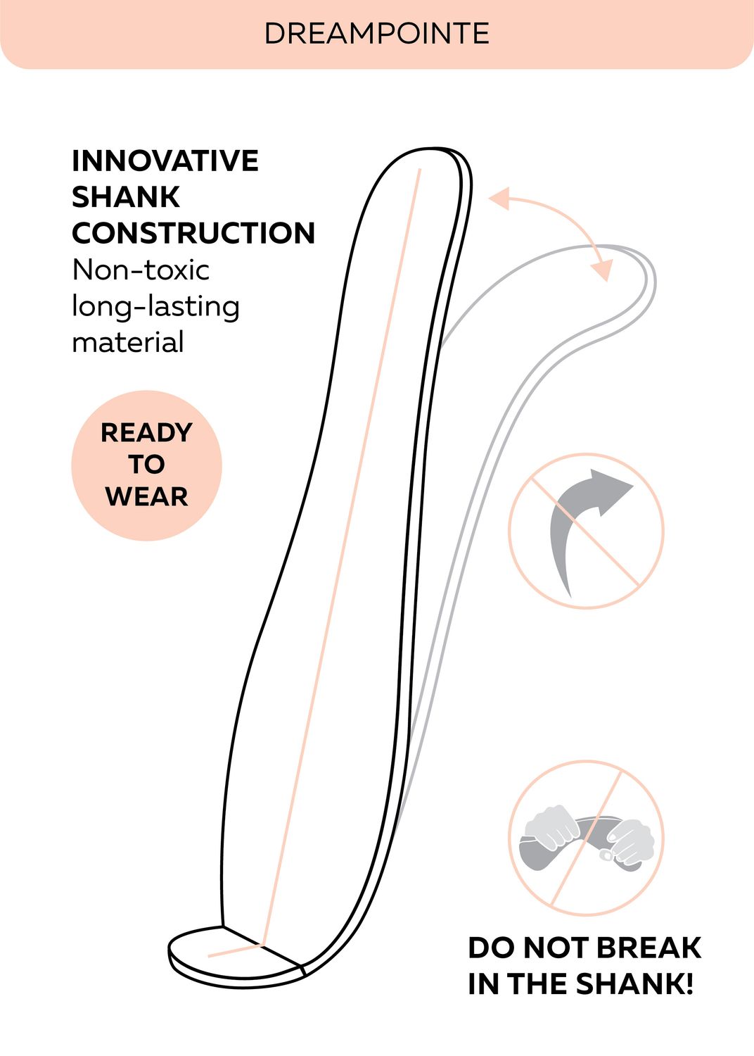Nikolay Dreampointe (Not Pre-Arched) Pointe Shoe