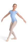 Mirella Printed Twist Back Cap Sleeve Leotard