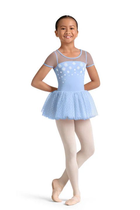 Mirella Kaleidoscope Mesh Cap Sleeve Keyhole Tutu Dress