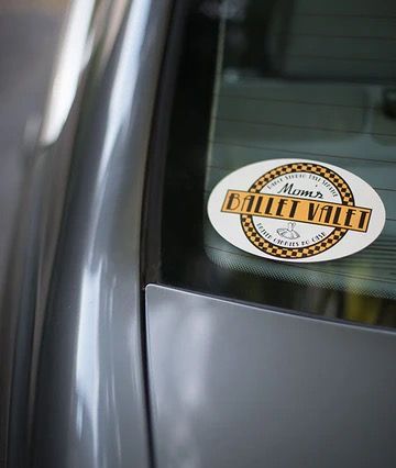 Mom&#39;s Ballet Vallet Removable Car Sticker