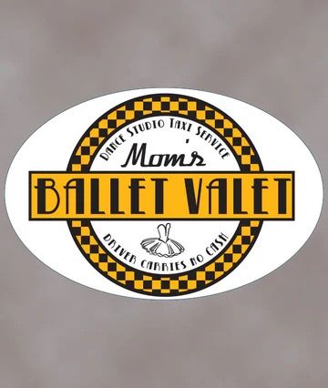 Mom&#39;s Ballet Vallet Removable Car Sticker