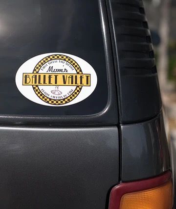 Mom&#39;s Ballet Vallet Removable Car Sticker