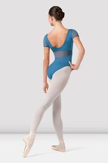 Olivia Cap Sleeve Floral Embroidered Leotard