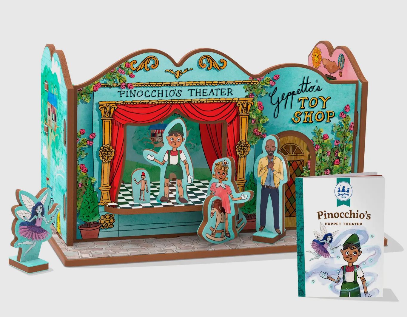 Storytime Toys Pinocchio’s Puppet Theatre  Playset