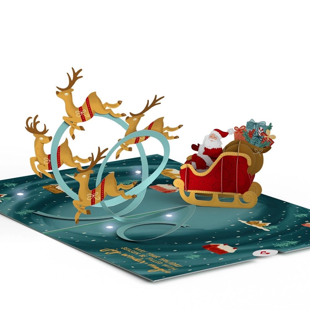 Lovepop Light Up w/Music Christmas Eve Sleigh Ride Card