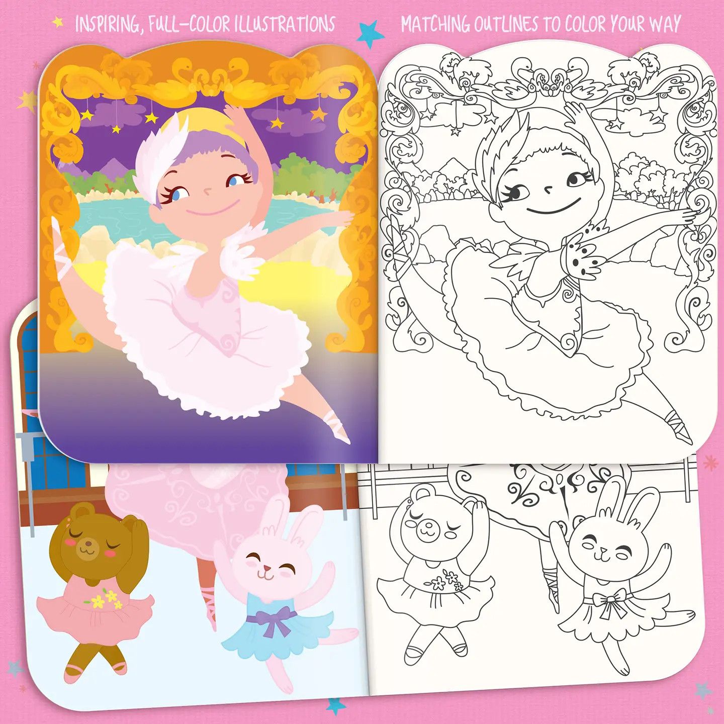 Dry Erase Resusable Coloring Book &amp; Stickers