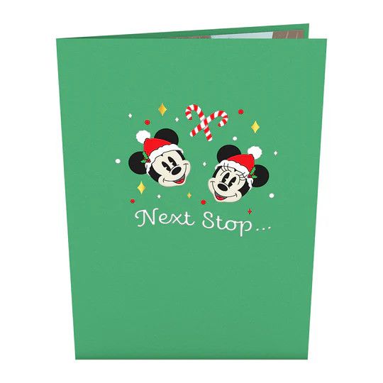 Lovepop Mickey and Minnie Christmas Train Card