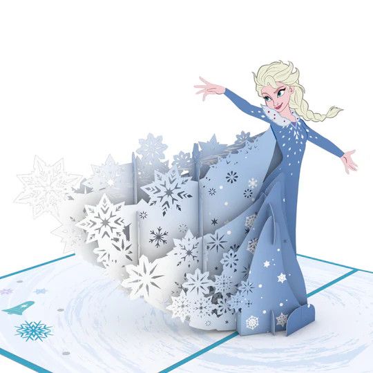 Lovepop Frozen Elsa Christmas Train Card