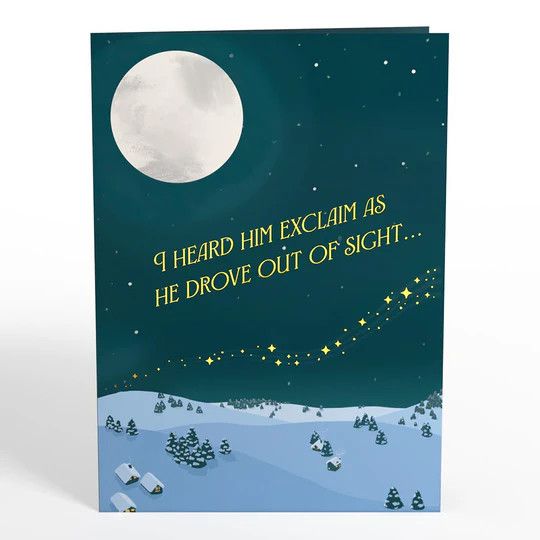 Lovepop Night Sky Santa Sleigh Card