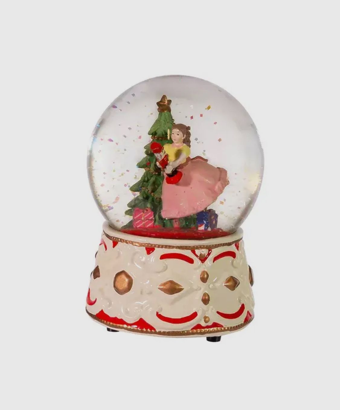 Nutcracker Clara Musical Snowglobe